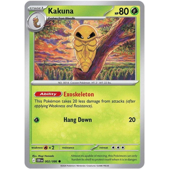 Pokemon Chaos Rising Common Kakuna #2