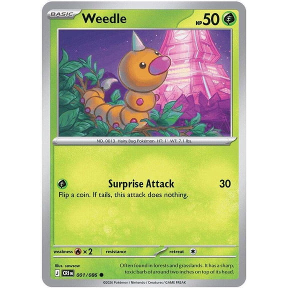 Pokemon Chaos Rising Common Weedle #1