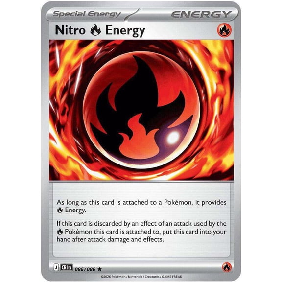 Pokemon Chaos Rising Rare Nitro R Energy #86