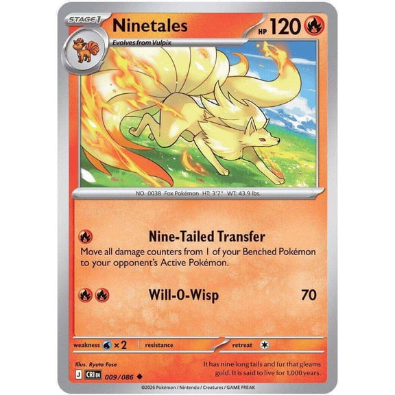 Pokemon Chaos Rising Uncommon Ninetales #9