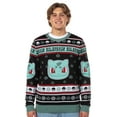 thumbnail image 1 of Pokemon Character Design Men's Pullover Crewneck Adult Ugly Christmas Sweater, 1 of 5