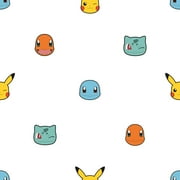 Pokemon Character Faces Peel and Stick Wallpaper