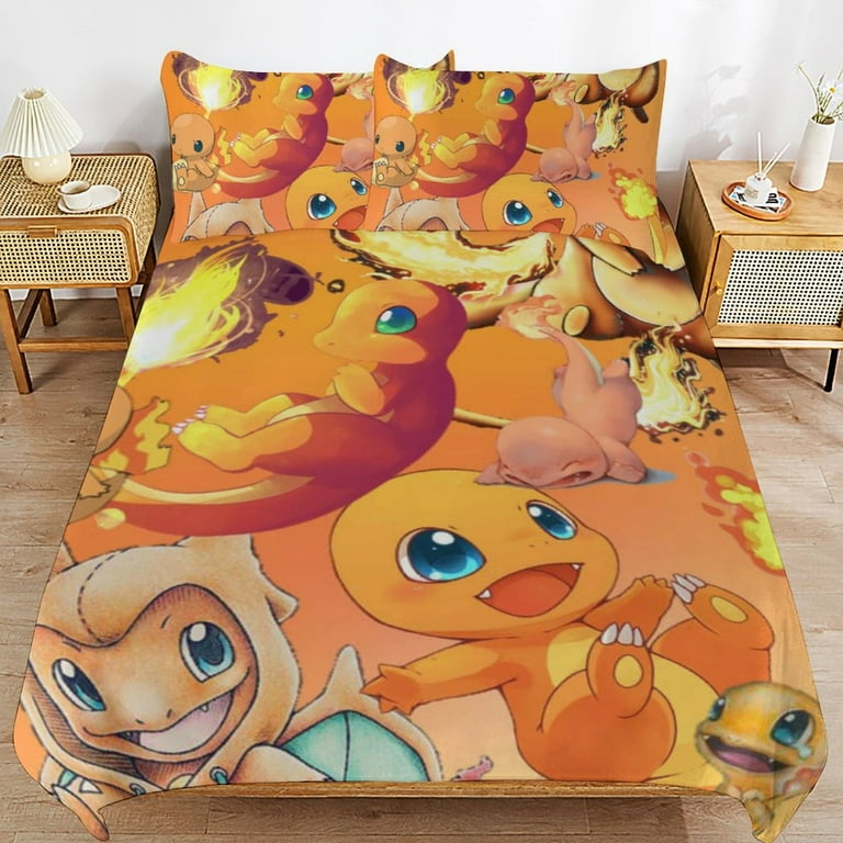 Pokemon Charizard 3-Piece All Season Bedding Set, Comforter Set