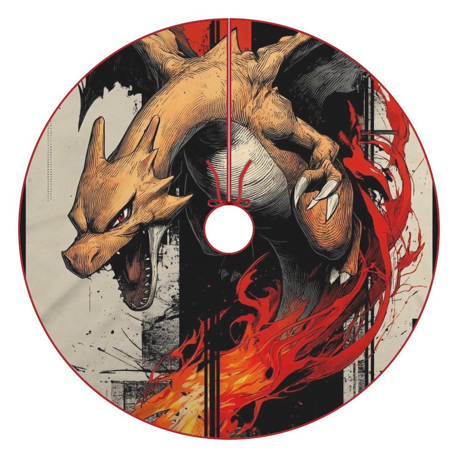 Pokemon Charizard Poster Large Merry Christmas Tree Skirt, Funny Soft ...