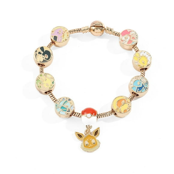 Pokemon Charm Bracelet Jewelry Family Anime Cartoon Charm Bracelet Gifts for Women Girl