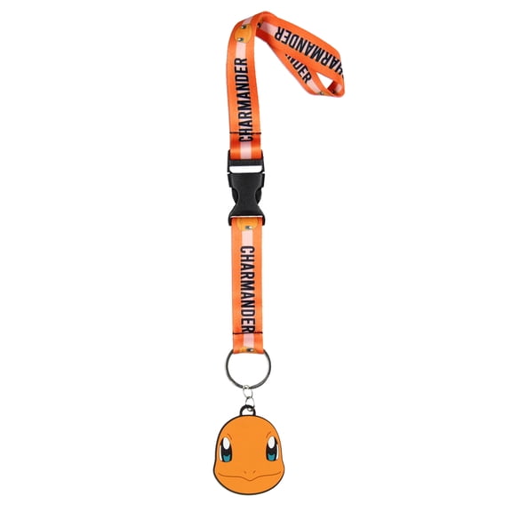 Pokemon Charmander Wristlet Lanyard For Keys Keychain Wallet OSFM For Men and Women