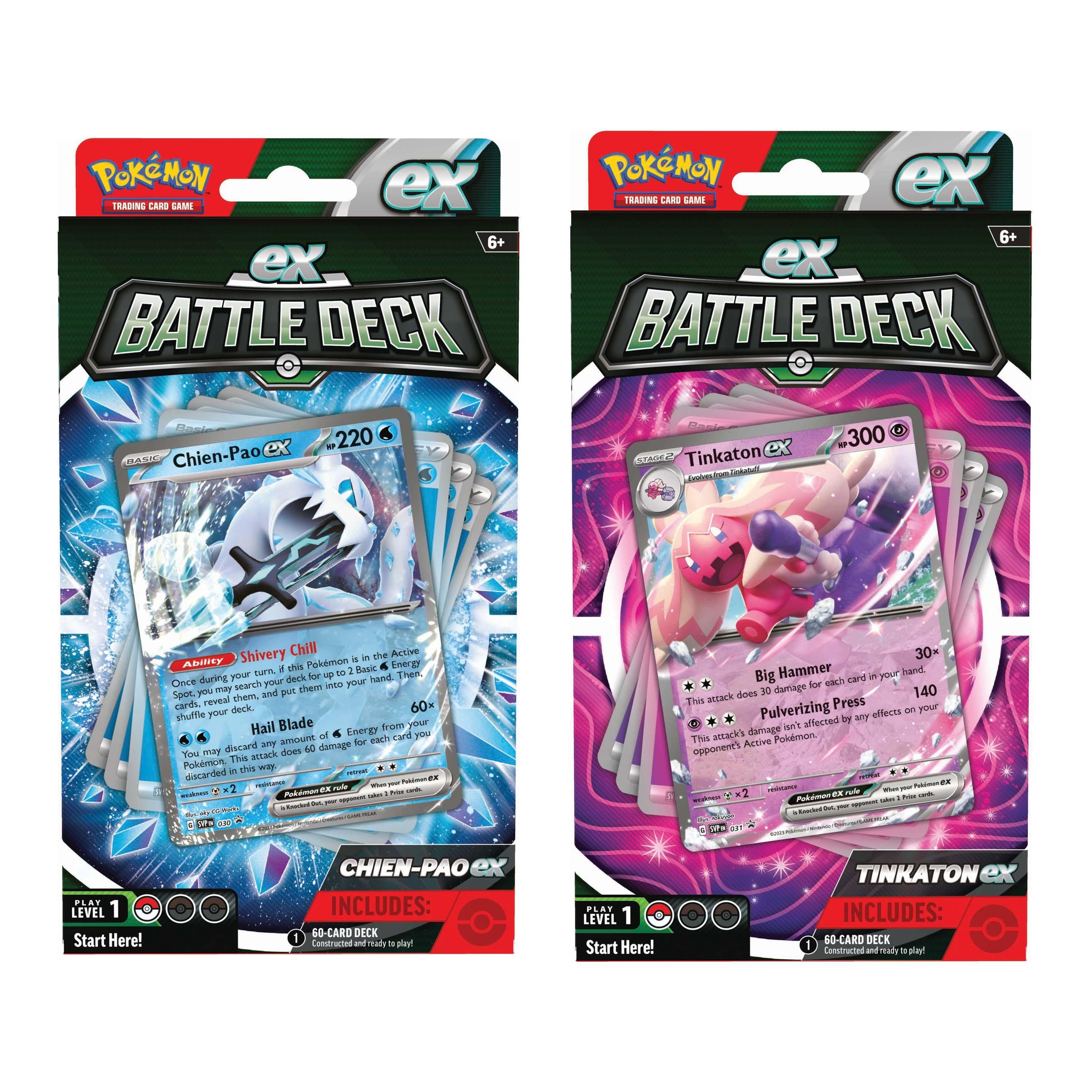 Pokemon Company International ex Battle Deck Display - Chien-pao ex - Tinkaton ex New