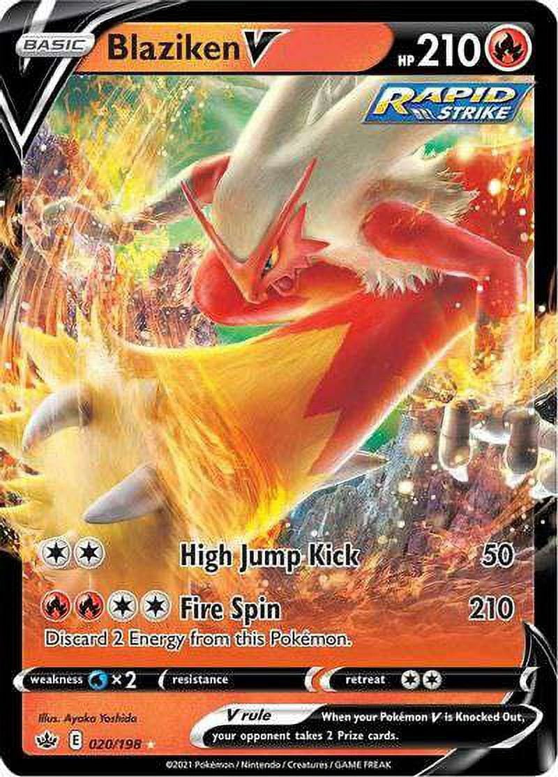 Pokemon Sword & Shield Chilling Reign Ultra Rare Blaziken V #20