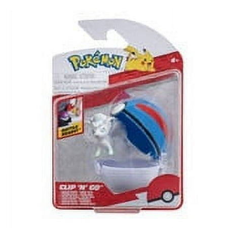 Pokemon Clip ‘N’ Go Alolan Vulpix and Great Ball - Includes 2 inch Battle Figure and Great Ball Accessory