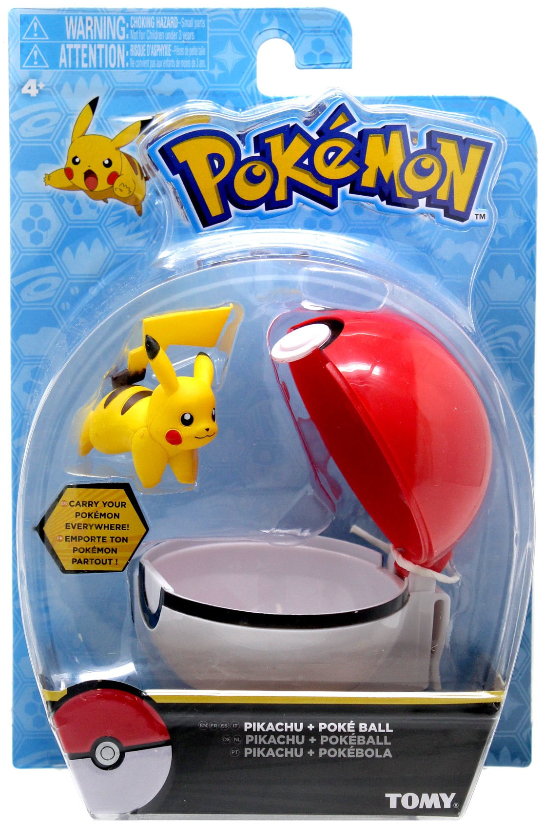 Pokemon Clip 'N' Go Pikachu & Poke Ball Figure Set (Walking
