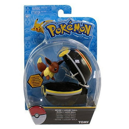 Pokemon Clip and Carry Eevee Figure with Luxury Ball