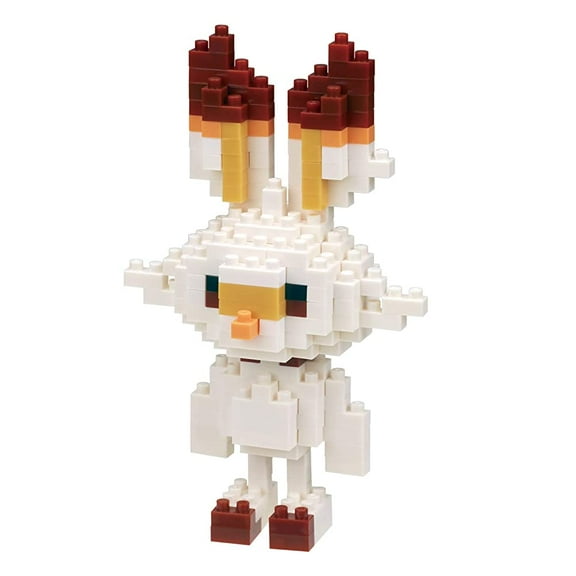 Pokemon Collectable Scorbunny Nanoblock Micro Sizes Building Block Figurine Kit