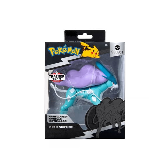 Pokemon Collectible Select Trainer Team Suicune 6" Action Figure, Multicolor