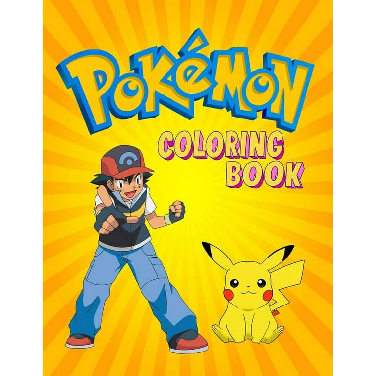Coloring Books for Kids Ages 4-8 – Bundle with 3 Pokemon Coloring