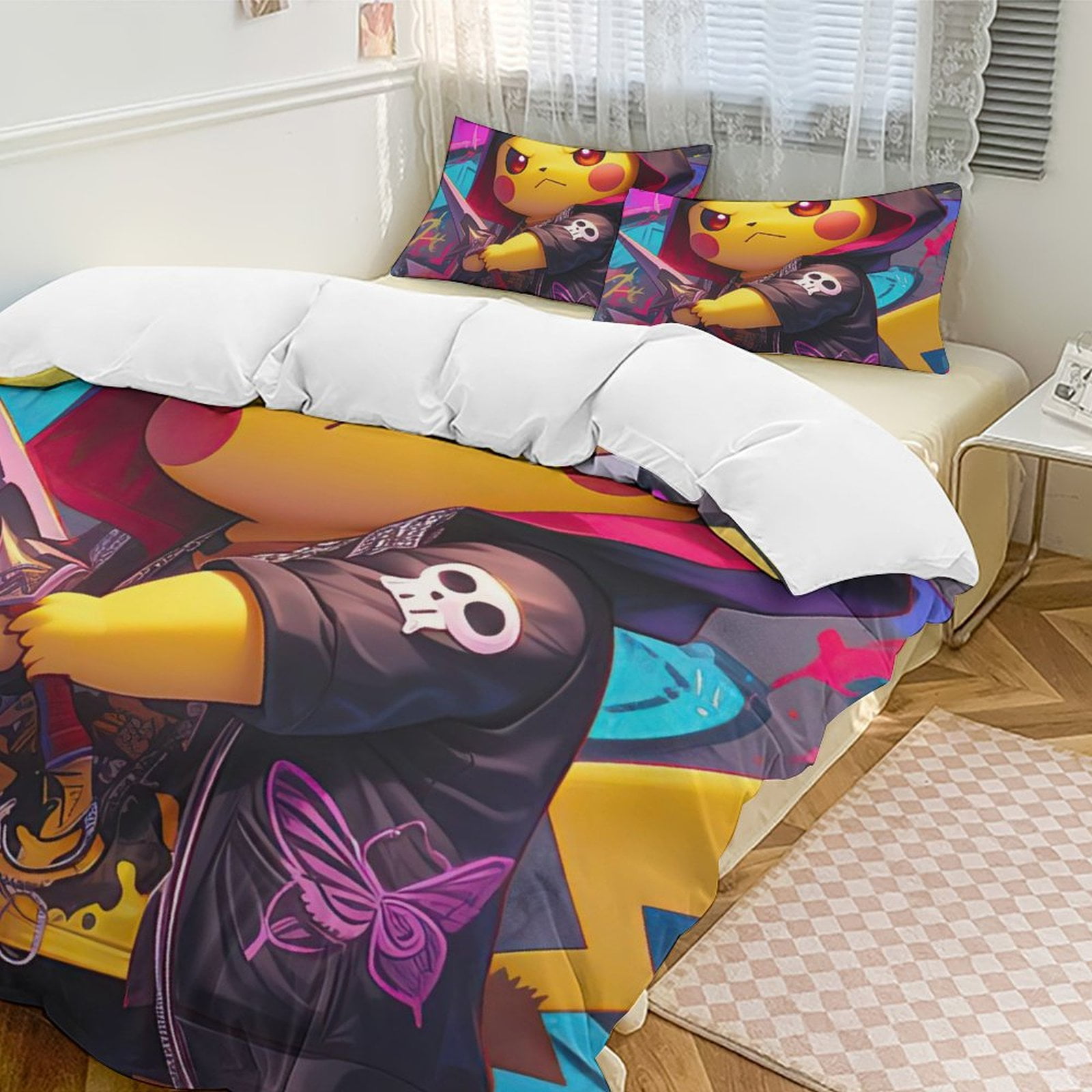 Pokemon Comforter 3 Pieces Sets Soft Warm Fluffy Cozy Bedding 1