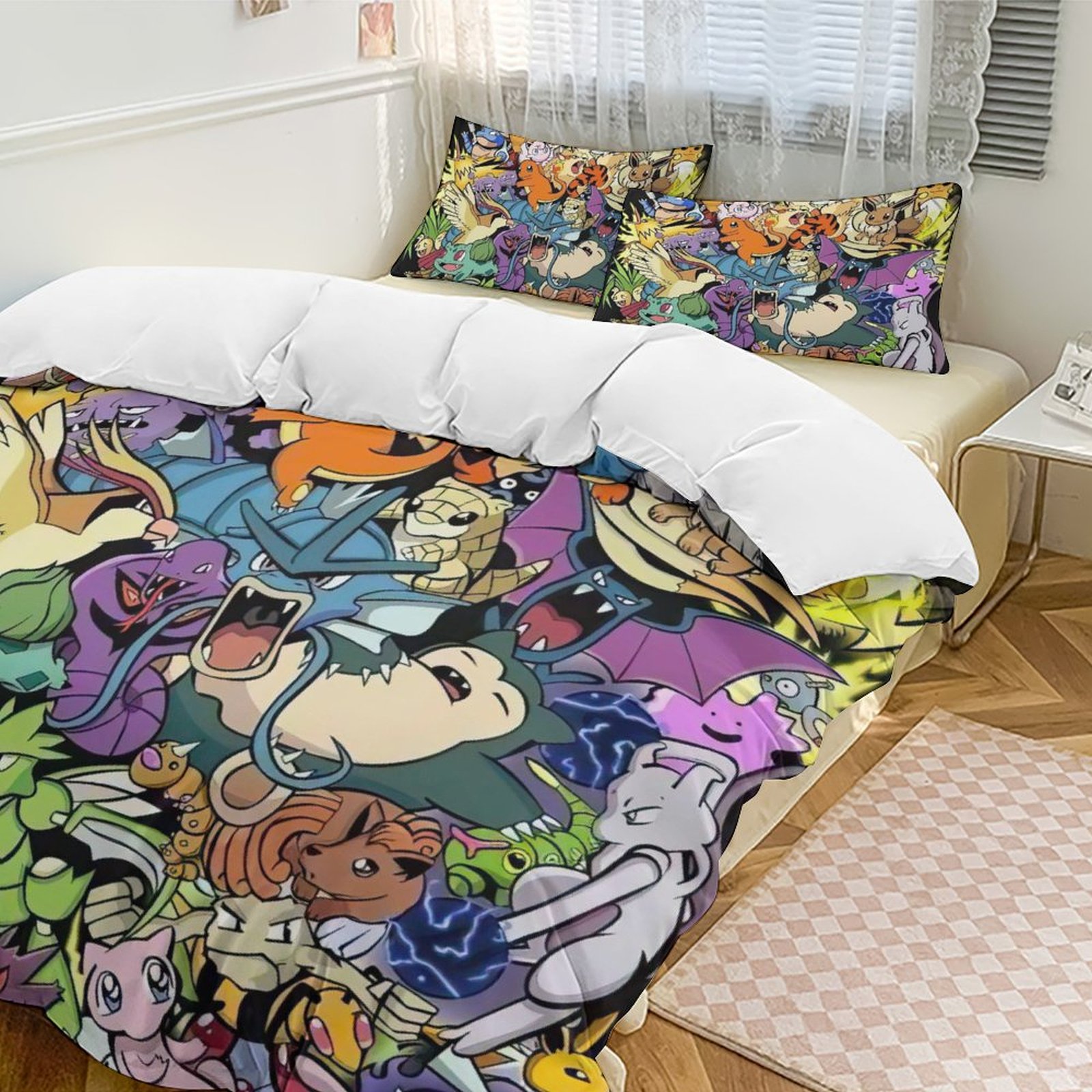 Pokemon Comforter 3 Pieces Sets Soft Warm Fluffy Cozy Bedding 1