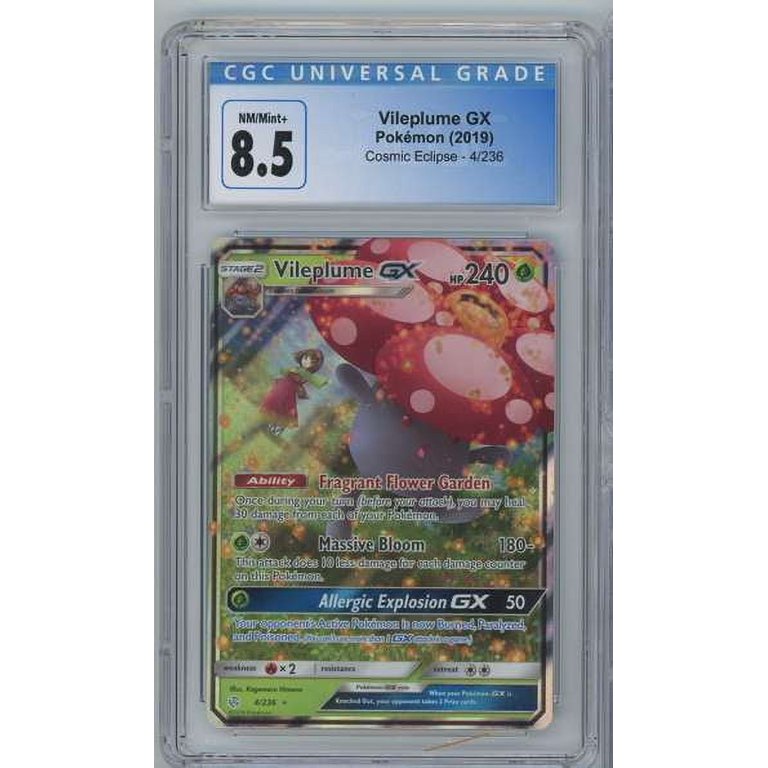 Pokemon Cosmic Eclipse Vileplume GX Graded Card (CGC 8.5) - Walmart.com