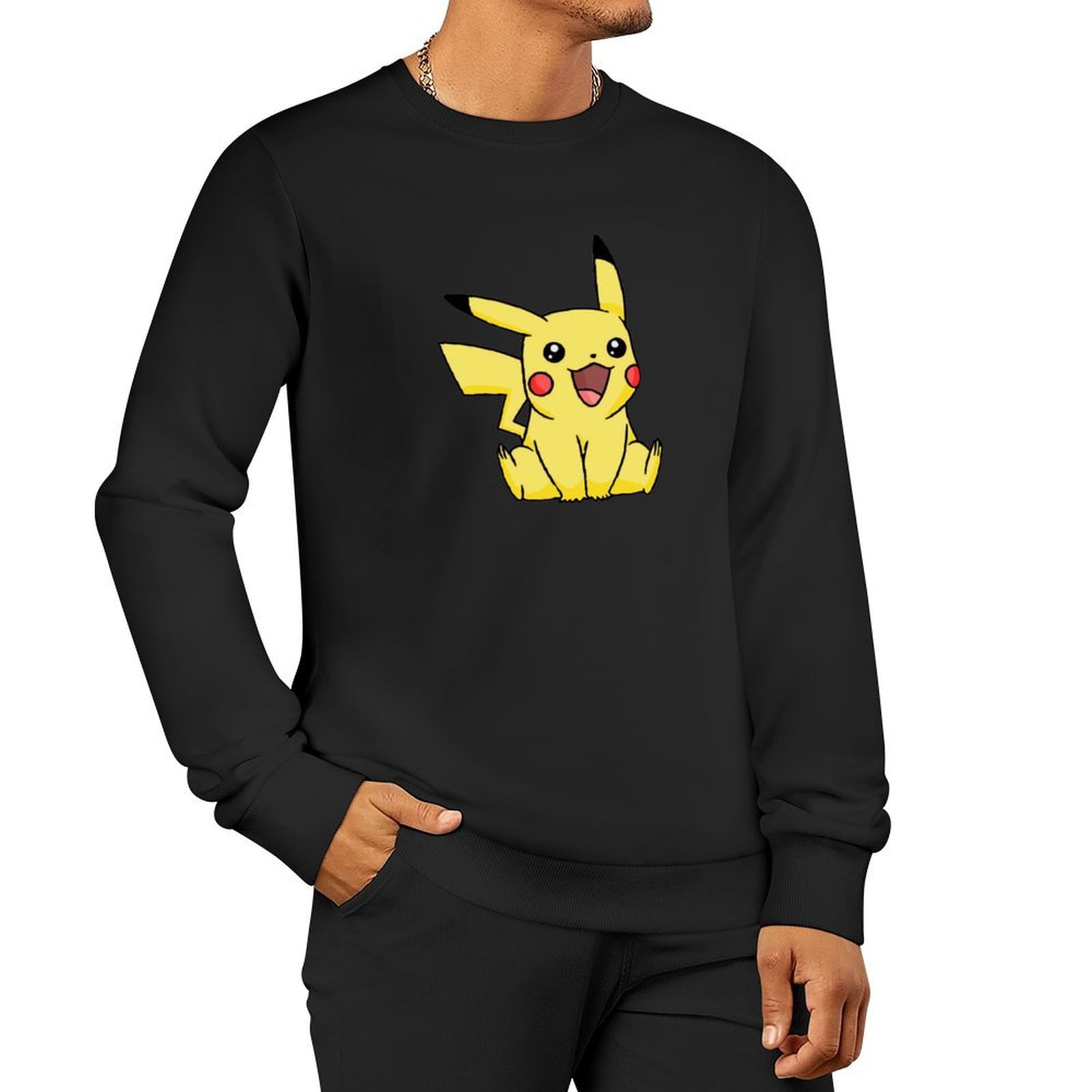 Pokemon Crewneck Sweatshirt for Men Casual Apparel Crewneck - Main Image