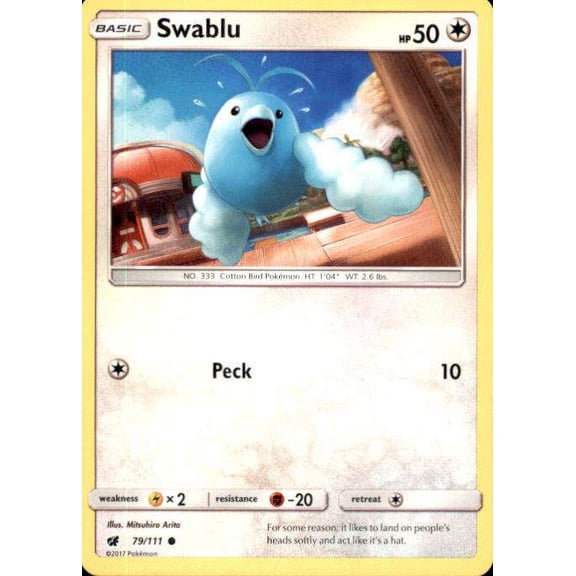Pokemon Crimson Invasion Common Swablu #79