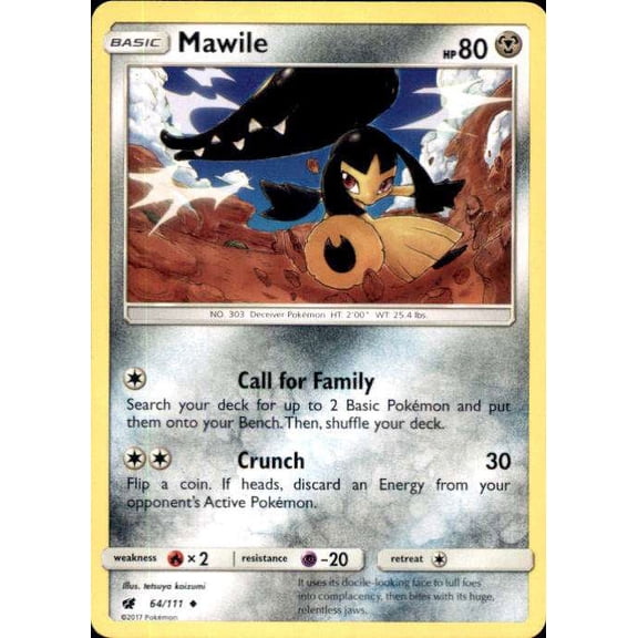 Pokemon Crimson Invasion Uncommon Mawile #64