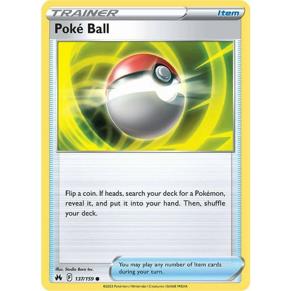 Pokemon Crown Zenith Common Poke Ball #137
