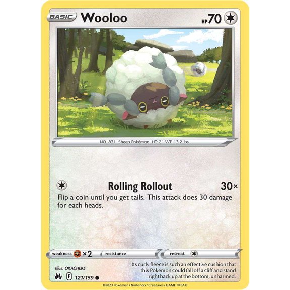 Pokemon Crown Zenith Common Wooloo #121