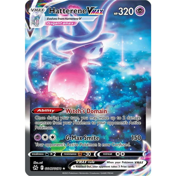 Pokemon Crown Zenith Hatterene VMAX GG47