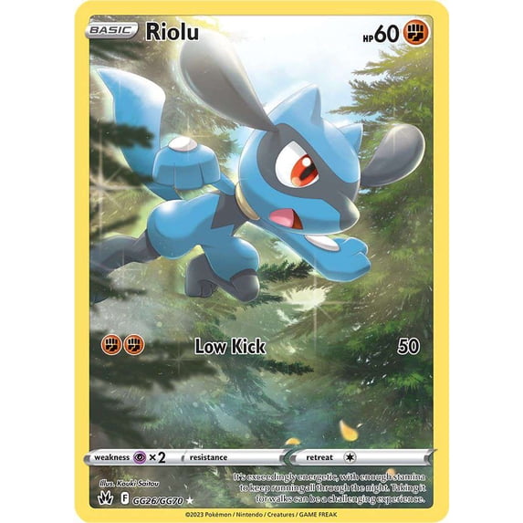 Pokemon Crown Zenith Holo Rare Rare Holo Riolu GG26