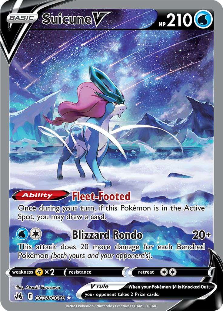 Pokemon Crown Zenith Holo Rare Rare Holo Suicune V GG38