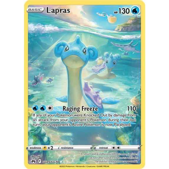 Pokemon Crown Zenith Lapras GG05