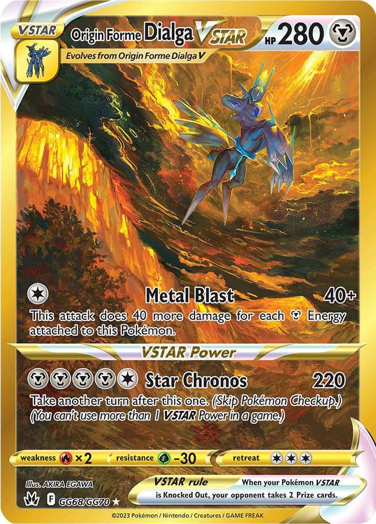 Pokemon Crown Zenith Origin Forme Dialga VSTAR GG68 - Walmart.com