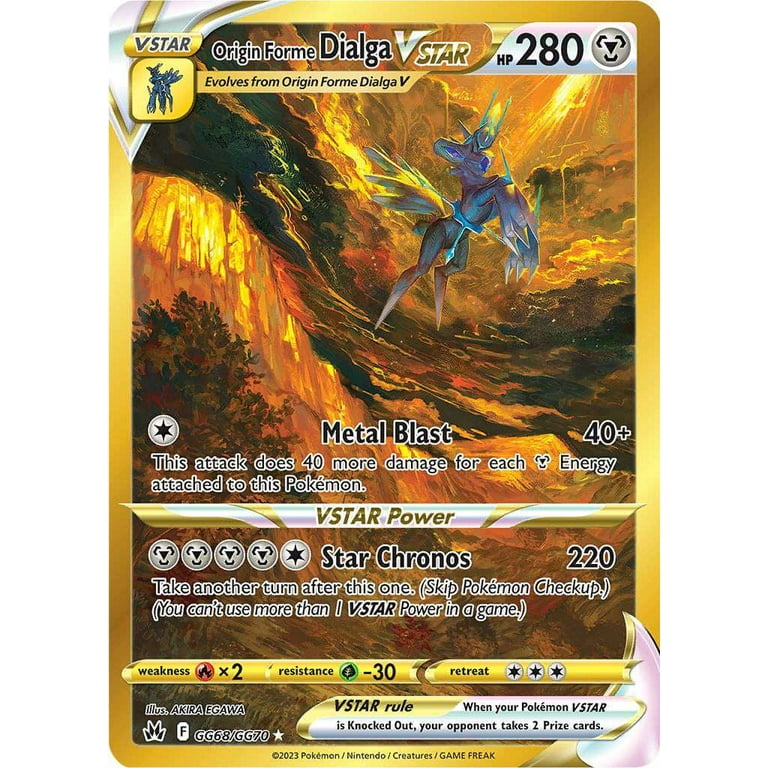 ポケットモンスター ダイヤモンド Pokemon Crown Zenith Origin Forme Dialga VSTAR GG68 - Walmart.com