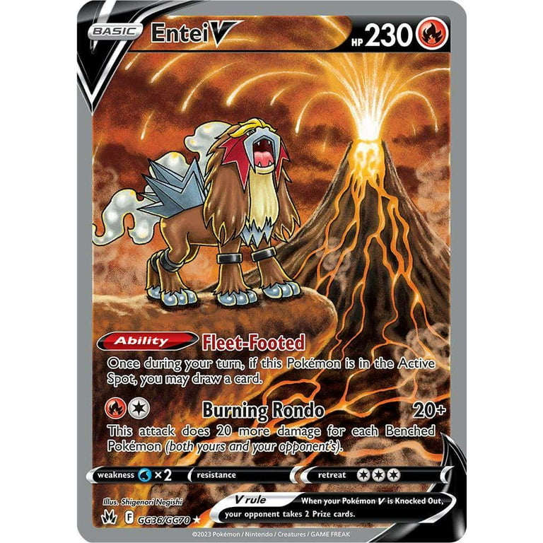 エンテイ ENTEI-HOLO PSA8 PSA 8 - Pokémon TCG Entei (HGSS Promo 20) Fall 2010