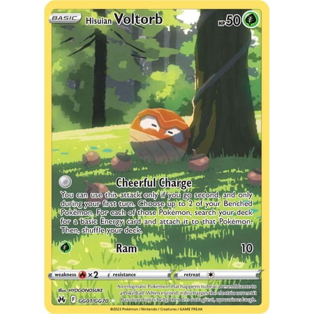 Pokemon Crown Zenith Holo Rare Rare Holo Hisuian Voltorb GG01