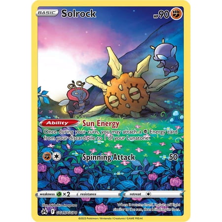 Pokemon Crown Zenith Holo Rare Rare Holo Solrock GG15