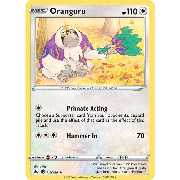 Pokemon Crown Zenith Rare Oranguru #119