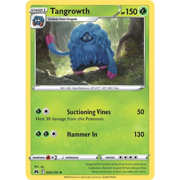 Pokemon Crown Zenith Rare Tangrowth #5