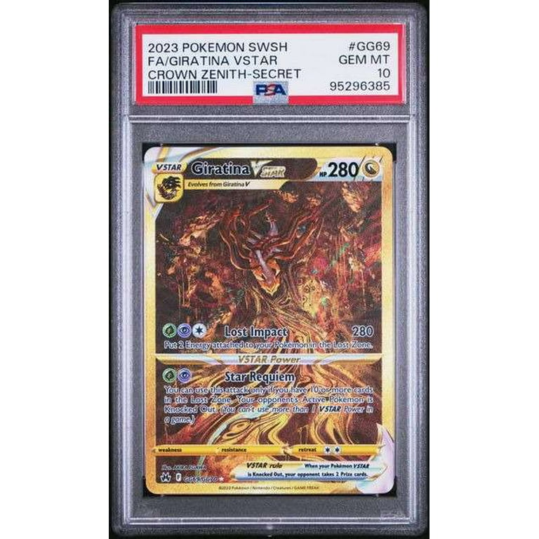 Pokemon Crown Zenith Secret Rate Giratina VSTAR (PSA 10) - Walmart.com