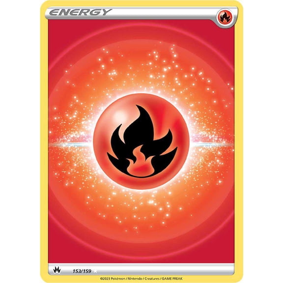 Pokemon Crown Zenith Ultra Rare Fire Energy #153