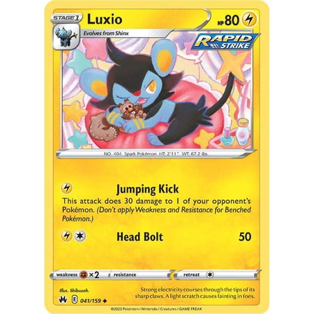 Pokemon Crown Zenith Uncommon Luxio #41