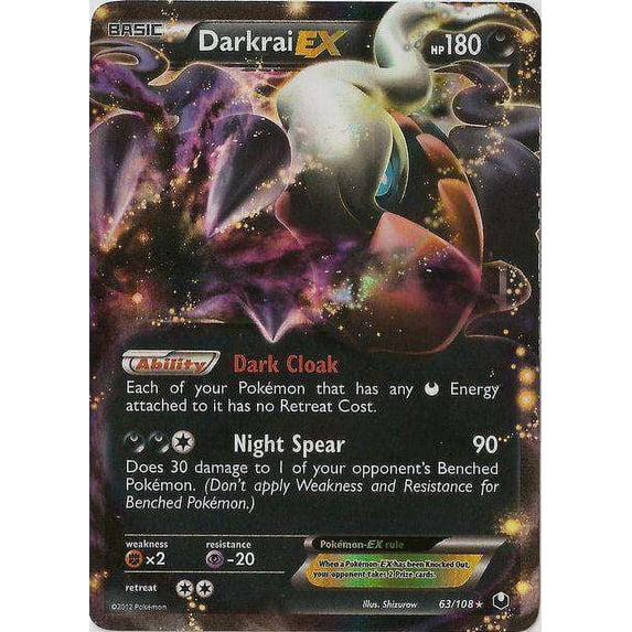 Pokemon Dark Explorers Darkrai-EX #63