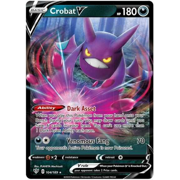 Pokemon Darkness Ablaze Crobat V #104