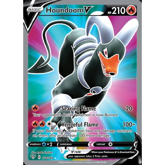 Pokemon Darkness Ablaze Houndoom V #178