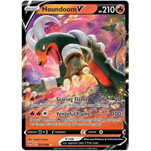 Pokemon Darkness Ablaze Houndoom V #21