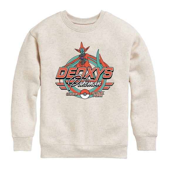 Pokemon - Deoxys Racing - Youth Boys Crew Fleece Sweatshirt