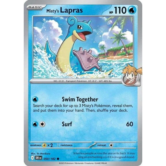 Pokemon Destined Rivals Common Misty's Lapras #50