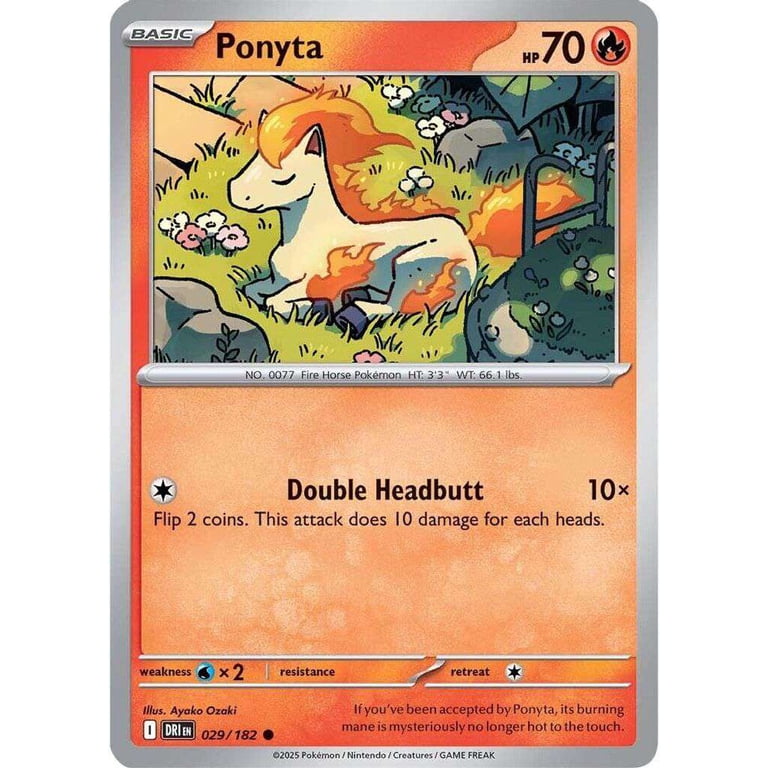 Pokemon Destined Rivals Common Ponyta #29 - Walmart.com