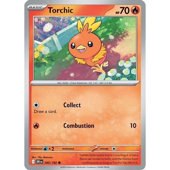 Pokemon Destined Rivals Common Torchic #40