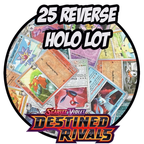 Pokemon - Destined Rivals (DRI) 25 Reverse Foil Card Lot - Mixed Lot NO REPEATS - ALL ENGLISH