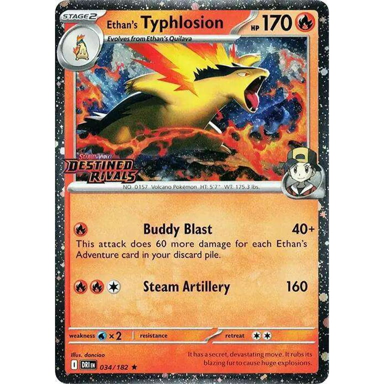 ethan's typhlosion pokemon card Pokemon TCG: Sword & Shield